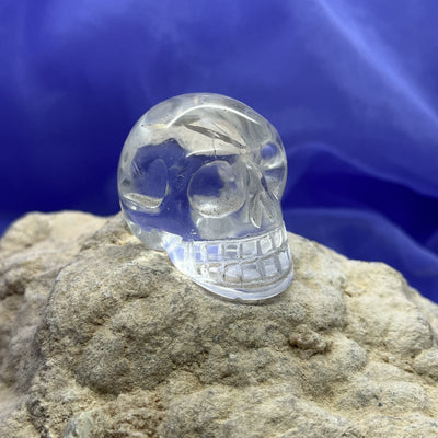 Clear Quartz Skull Carving 3.0 x 4.5 cm | Carpe Diem With Remi