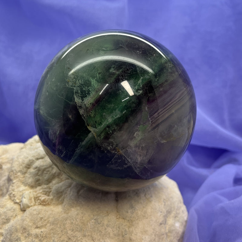 Rainbow Fluorite Sphere 8.57 cm | Carpe Diem With Remi