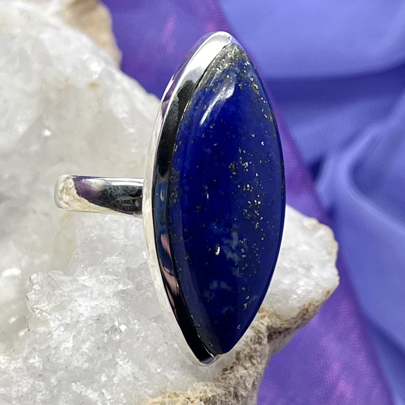 Ring Lapis Lazuli Eye Shaped 3.4 cm