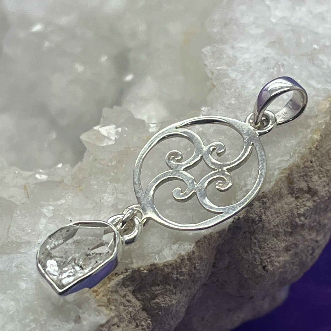 Pendant Herkimer Swirls 4.3 cm