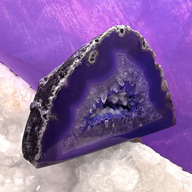 Agate Geode Purple 4.4 cm