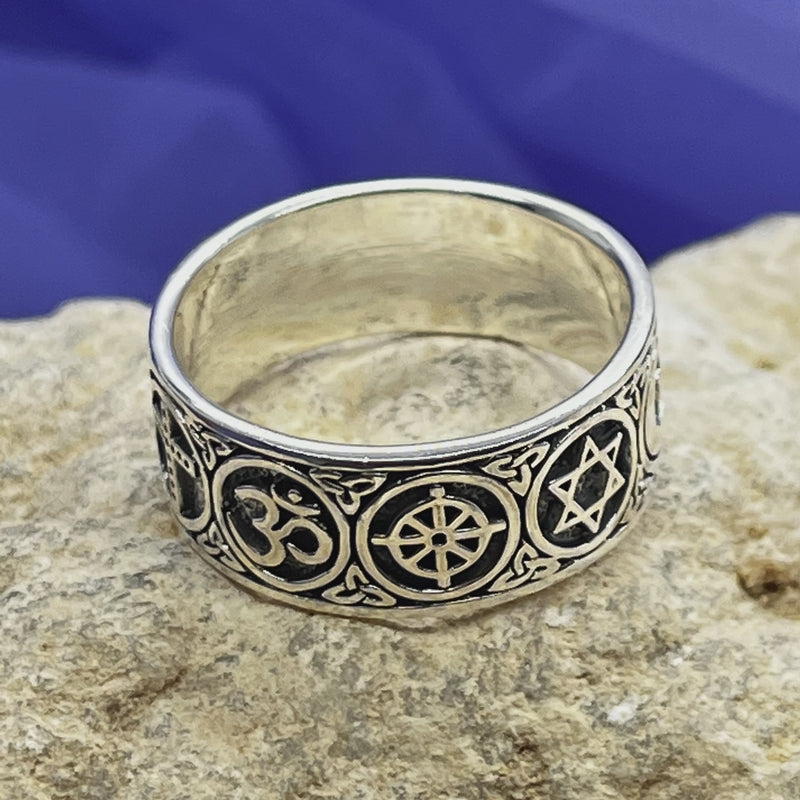 Ring Spiritual Symbols Assorted Sizes