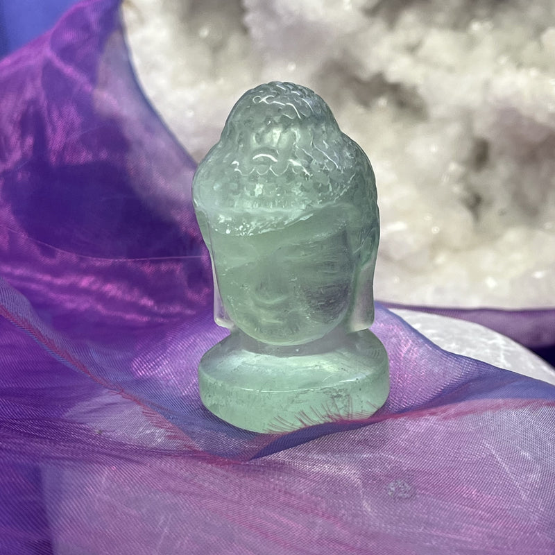 Buddha Head Fluorite Green 5.0 cm