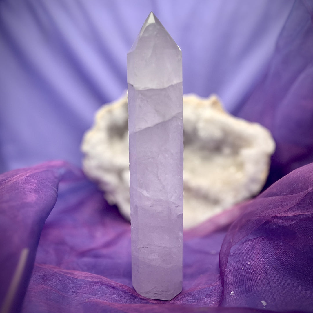 Tower Lavender Rose Quartz XL 19 cm