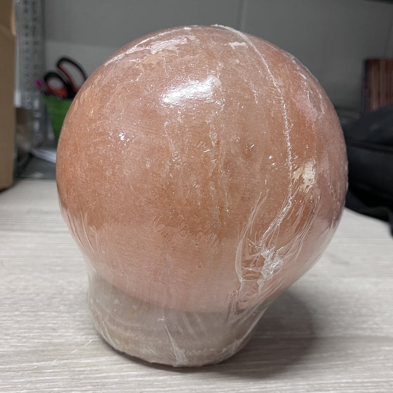 Sphere Salt Lamp Marble Base 15 cm