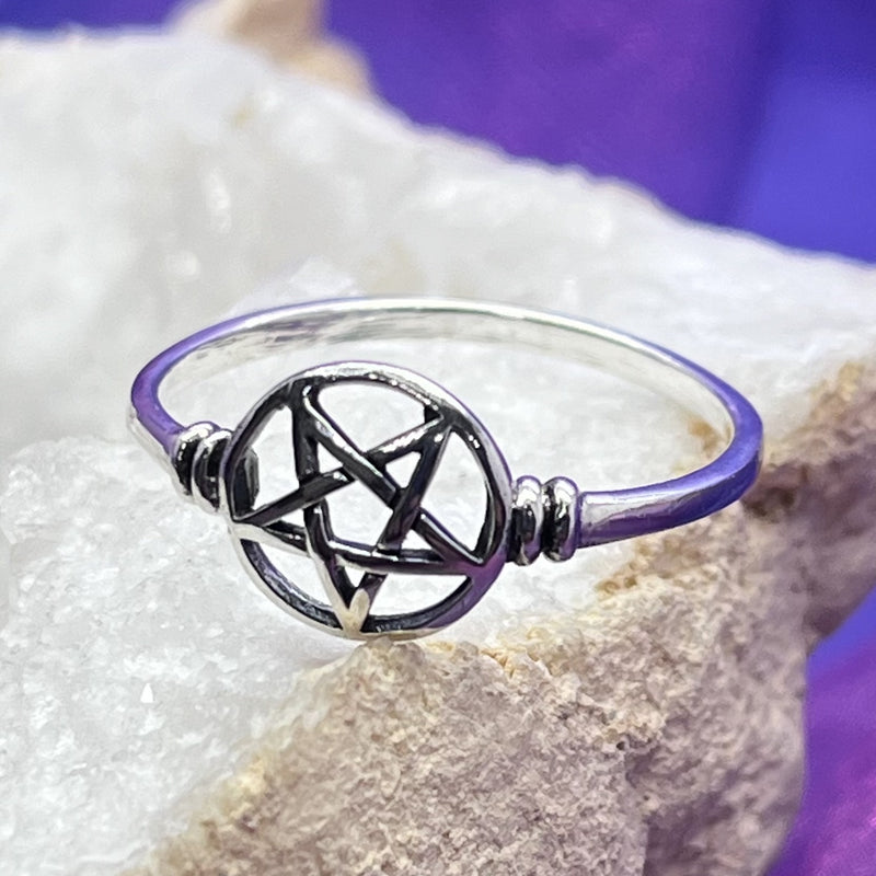 Ring Pentagram Round Mini 0.9 cm