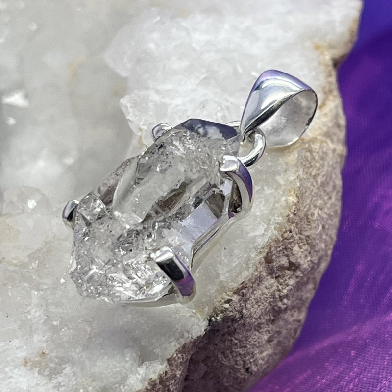 Pendant Herkimer in Claw Setting 3.2 cm