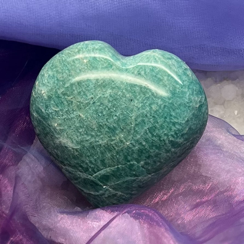 Heart Carving Amazonite 5.4 cm
