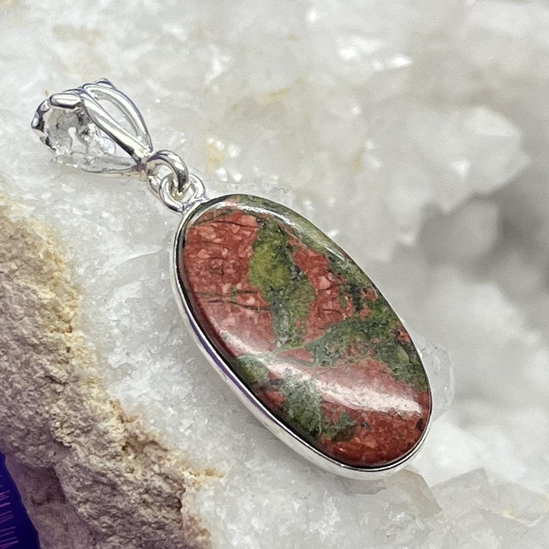 Pendant Unakite Oval 3.8 cm