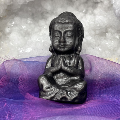 Buddha Silver Sheen Obsidian 6.0 cm | Carpe Diem With Remi