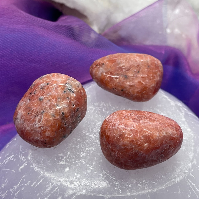 Red Calcite Tumbled Stone