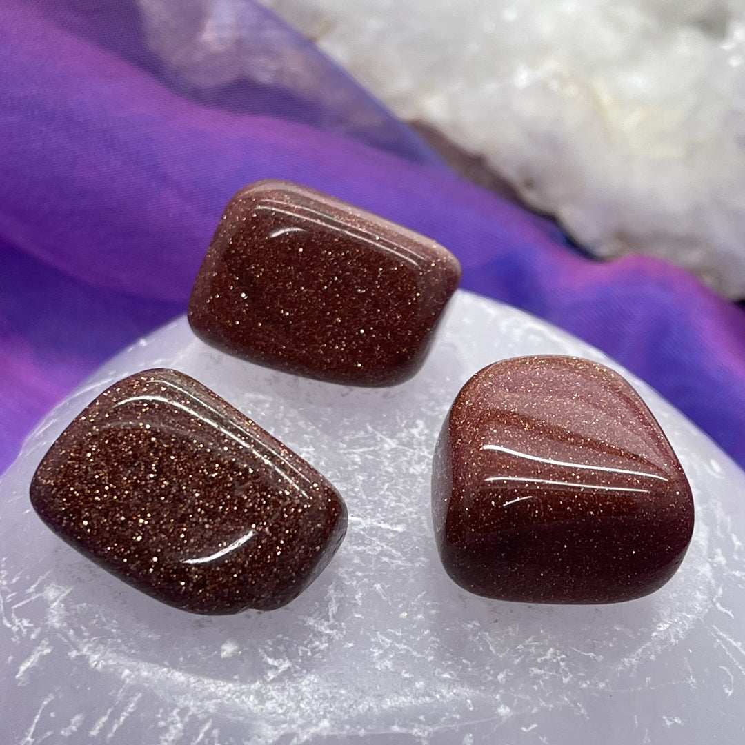 Goldstone Brown Tumble Stone