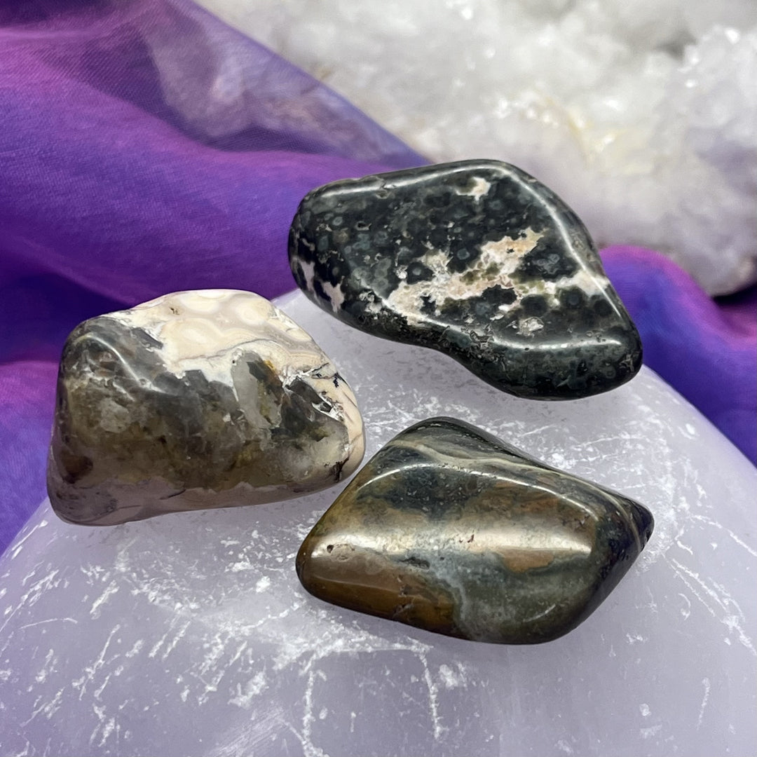 Jasper Ocean Tumble Stone - Atlantis Stone