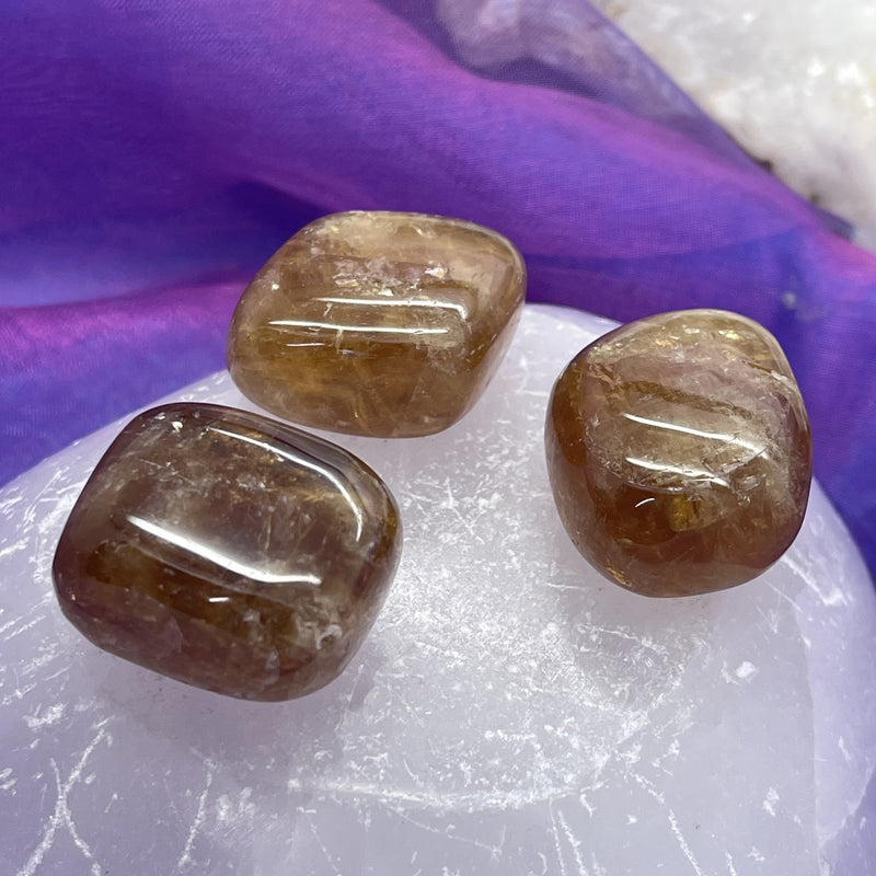 Calcite Honey Tumble Stone