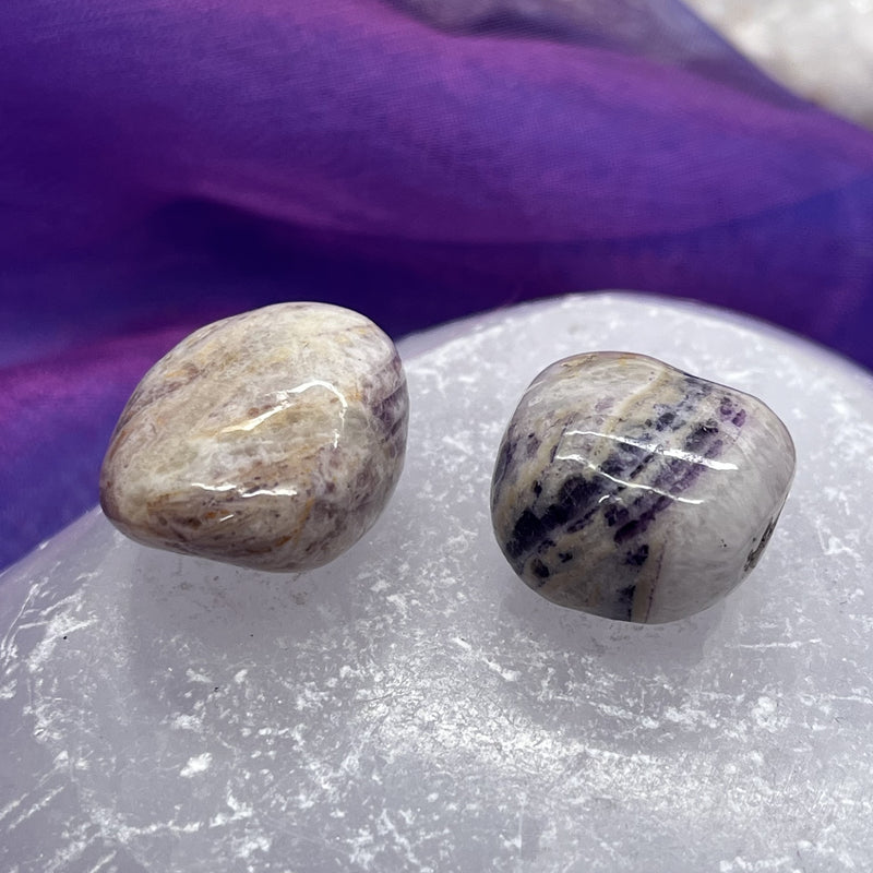 Jasper Purple Tumble Stone - Shamanic Journeys