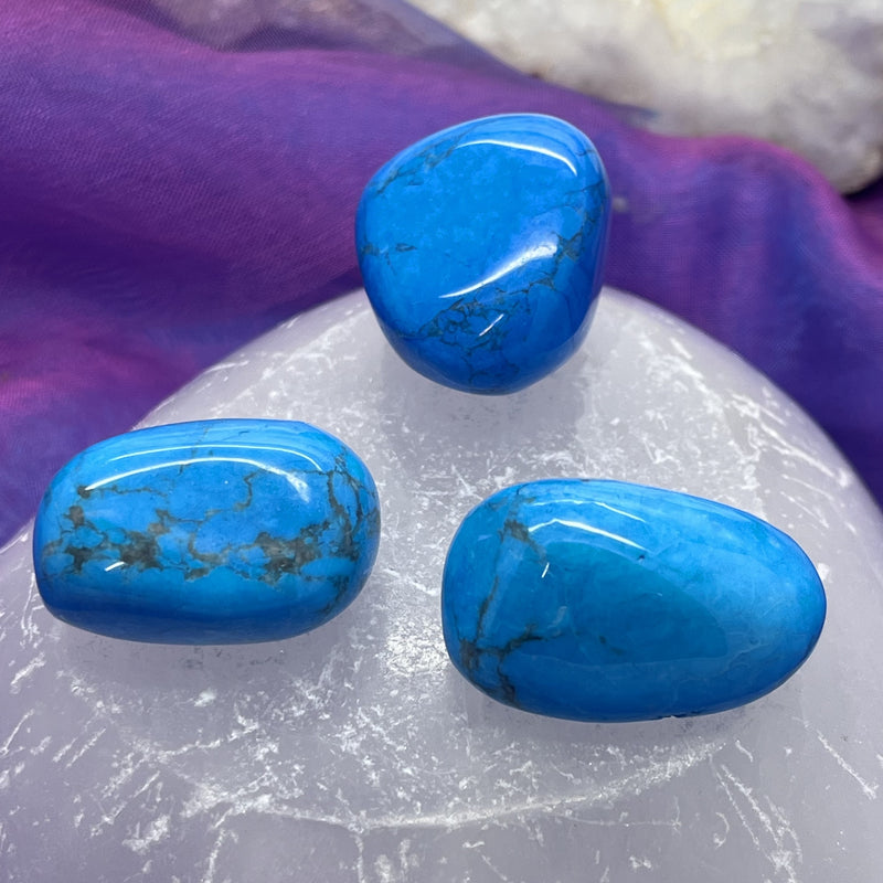 Howlite Blue Tumble Stone