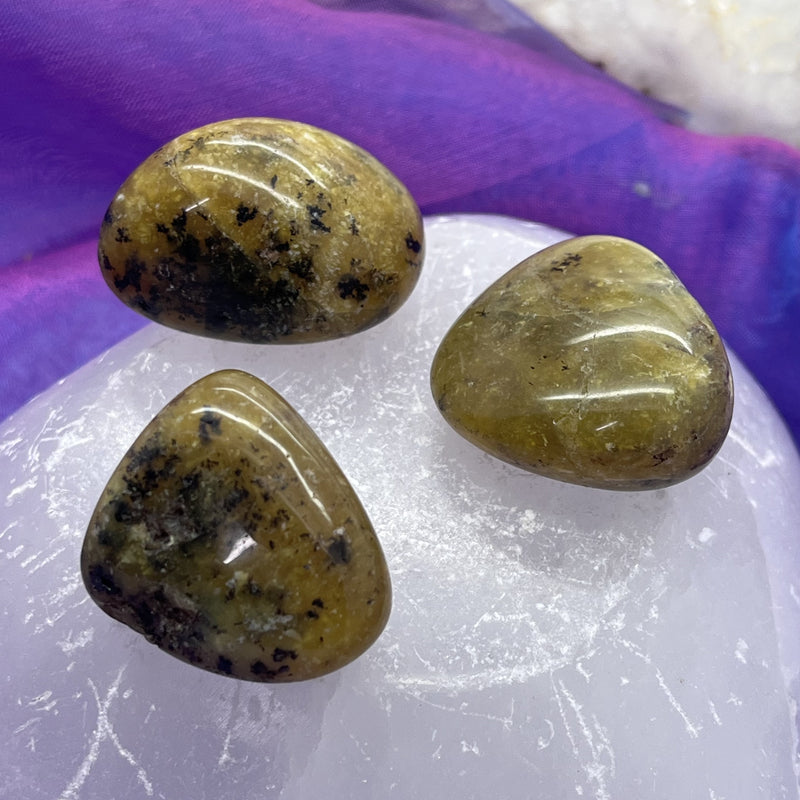 Opal Yellow Tumble Stone