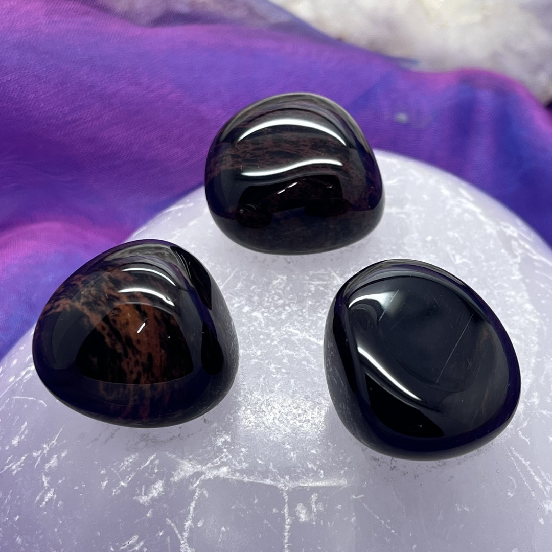 Obsidian Golden Red Tumble Stone