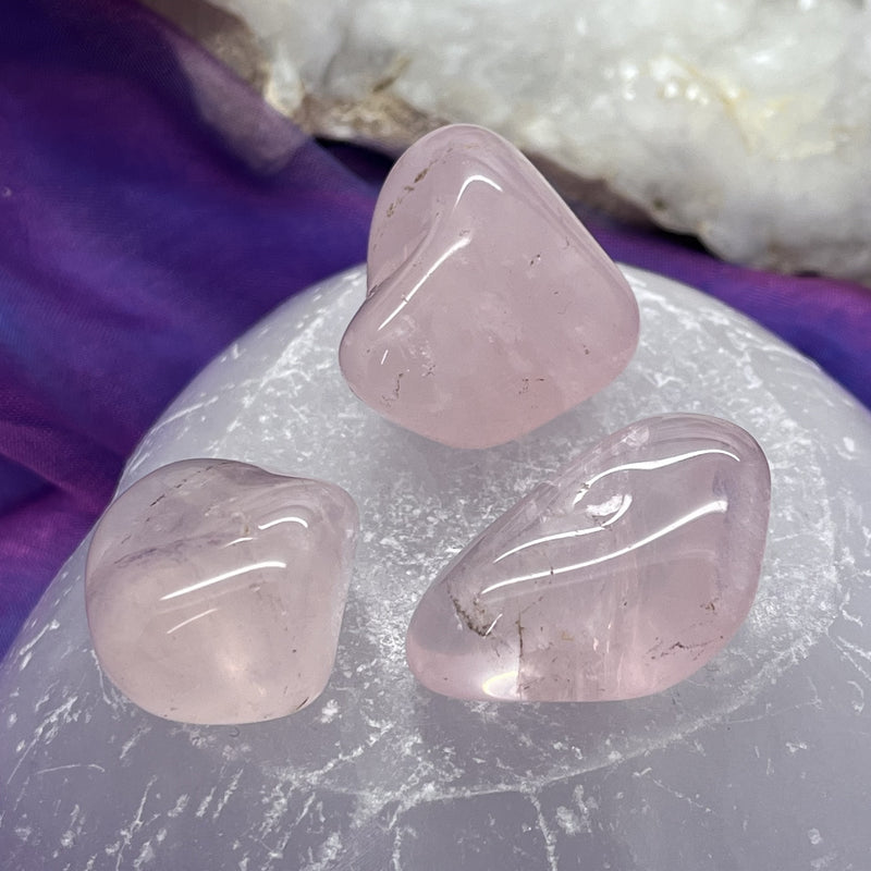 Rose Quartz Tumble Stone - AAA Quality