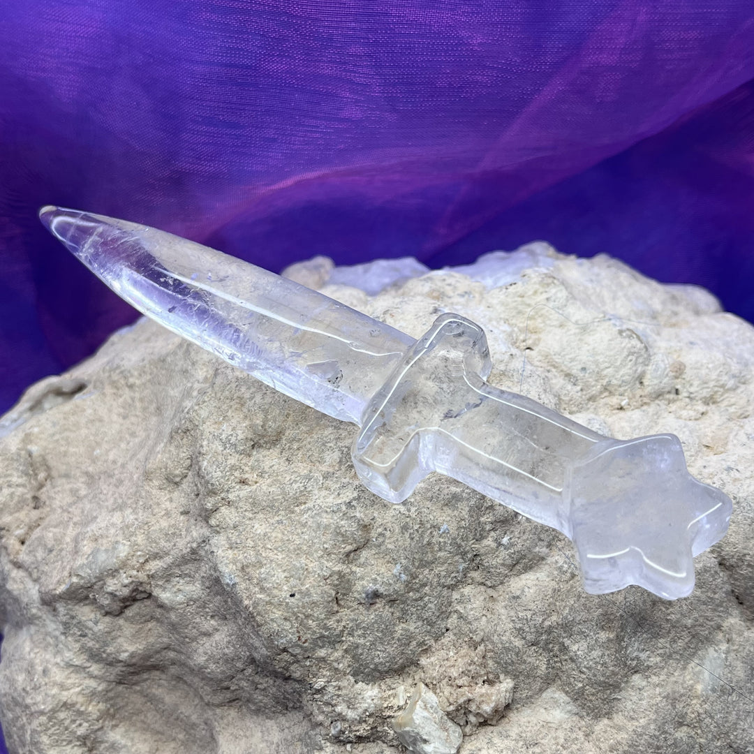 Knife Clear Quartz 12.5 cm