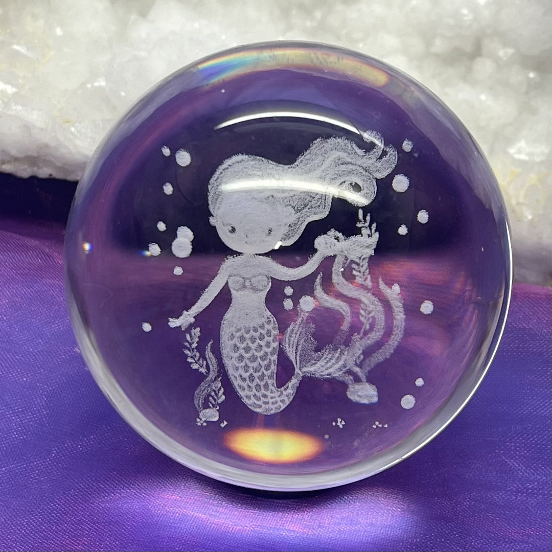 Sphere Austrian Quartz Mermaid 6.0 cm