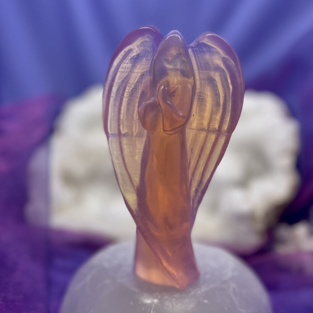 Angel Pink Opalite Standing 11.2 cm