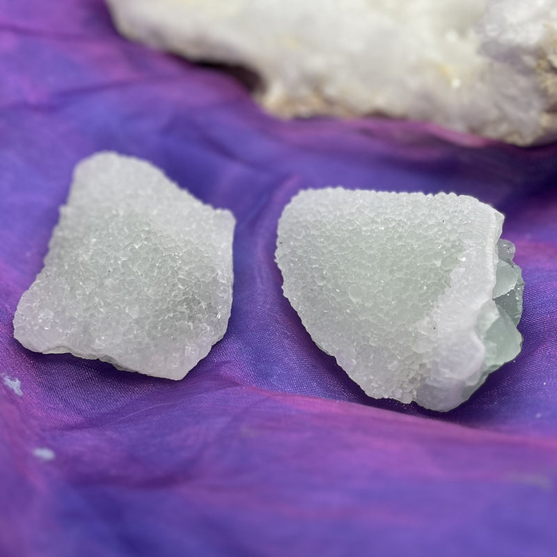 Sugar Fluorite Raw Pieces Assorted