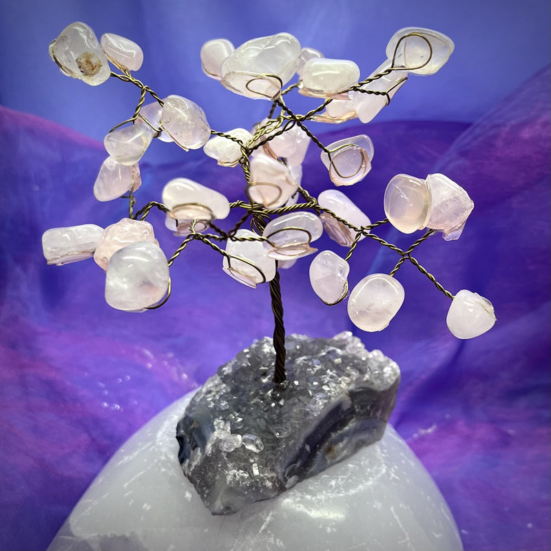 Wish Tree Rose Quartz Tumble Beads 11 cm