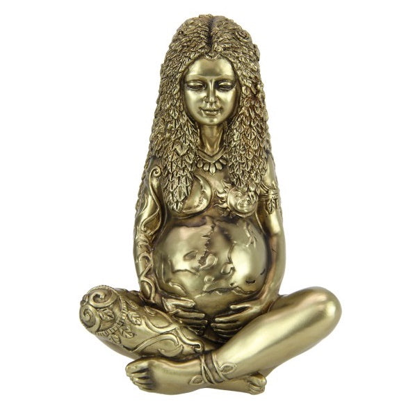 Mother Earth Sitting Gold 19 cm