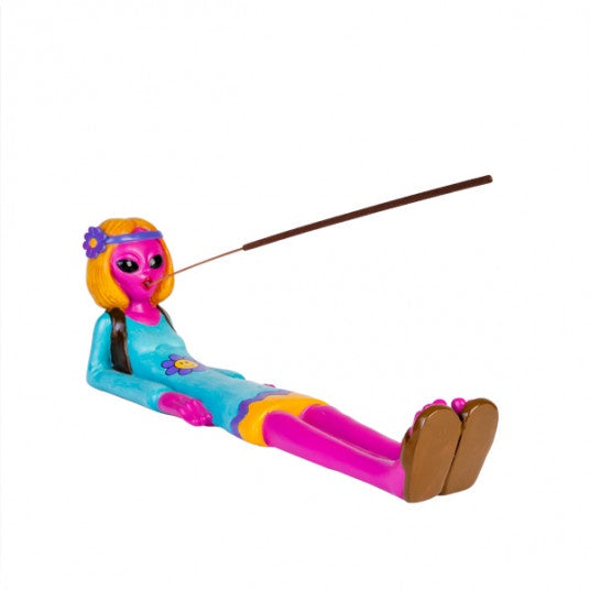 Incense Burner Alien Hippie Girl | Carpe Diem with Remi