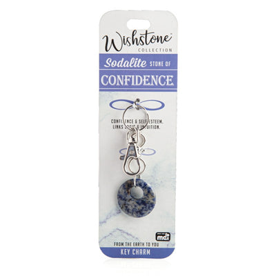 Keyring Healing Crystals Sodalite - Confidence | Carpe Diem With Remi
