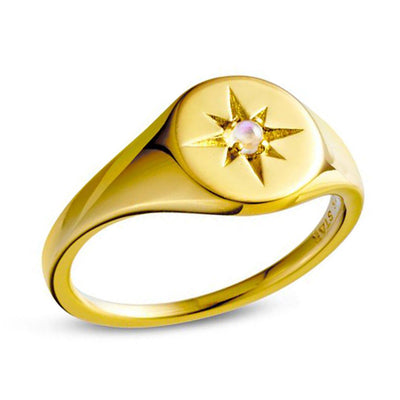 Ring Enchanted Light Moonstone Gold | Carpe Diem With Remi
