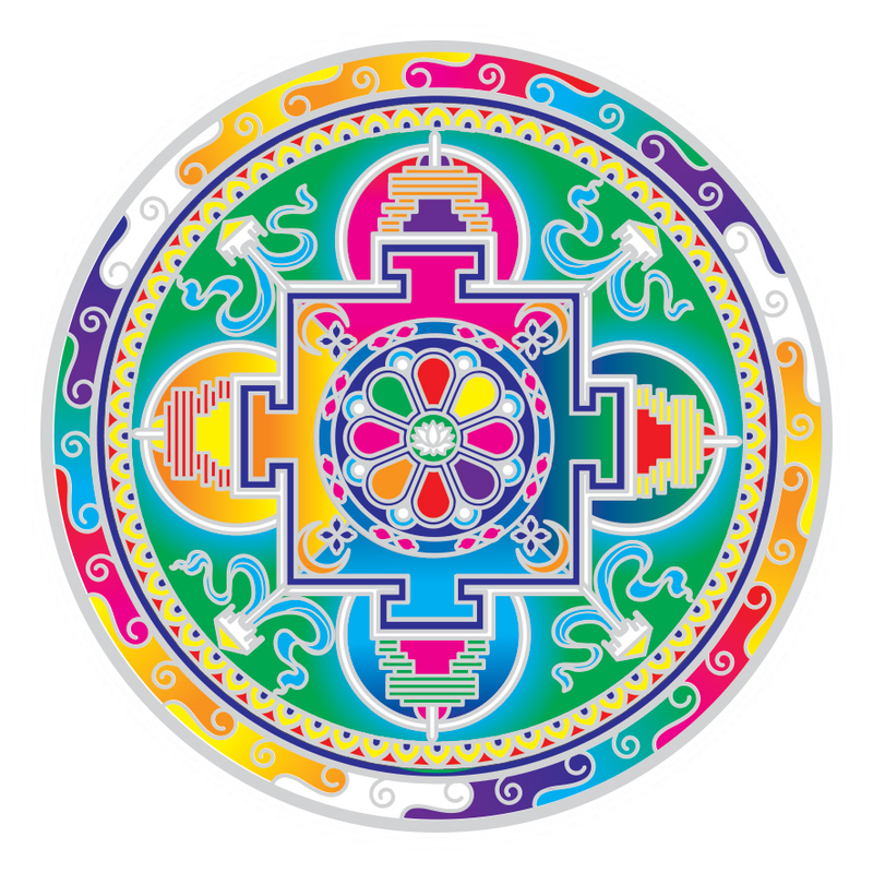 Sunseal Sticker Decal Mandala of Compassion | Carpe Diem With Remi