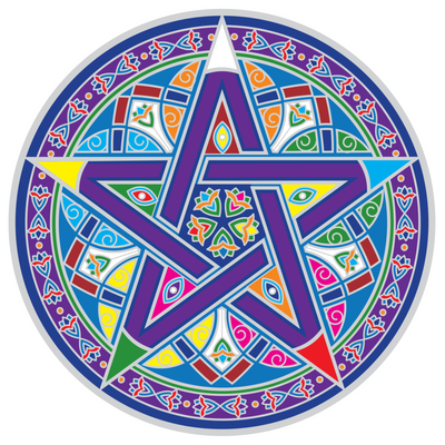 Sunseal Sticker Decal Mystic Pentacle Mandala | Carpe Diem With Remi