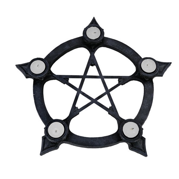 Tealight Holder Black Pentagram Sale Was $55