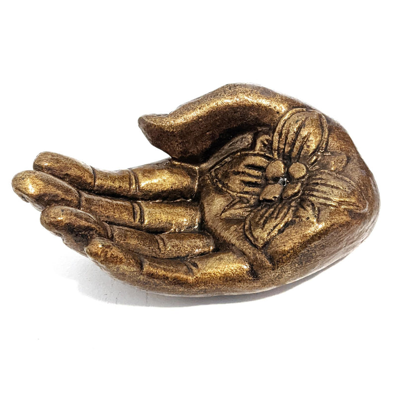 Incense Holder Hand Bronze Colour 15 cm