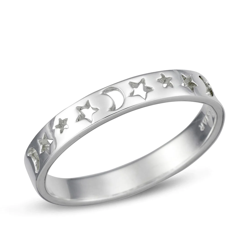 Ring Star Phases Sterling Silver