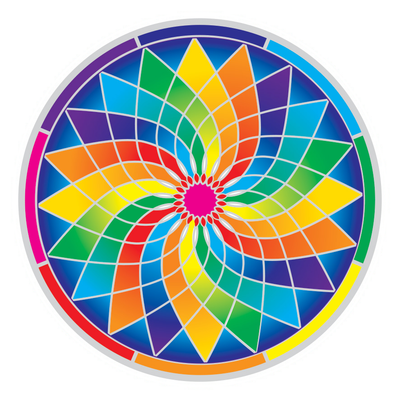 Sunseal Sticker Rainbow Dreamcatcher Mandala | Carpe Diem With Remi