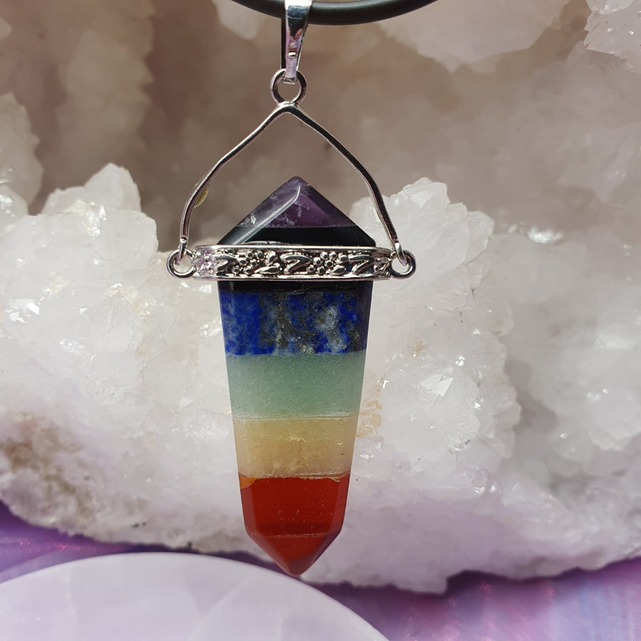 Necklace Chakra Point on Rubber | Carpe Diem with Remi