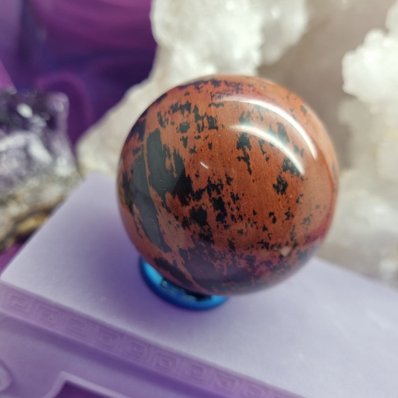 Sphere Mahogany Obsidian 5 cm | Carpe Diem with Remi