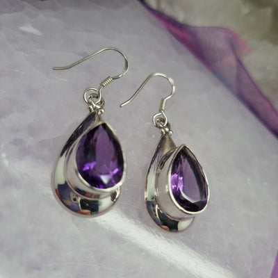 Earrings Amethyst Faceted AAA Quality | Carpe Diem with Remi