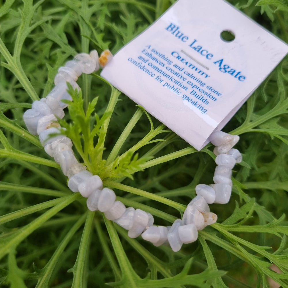 Chip Bracelet Agate Blue Lace | Carpe Diem With Remi