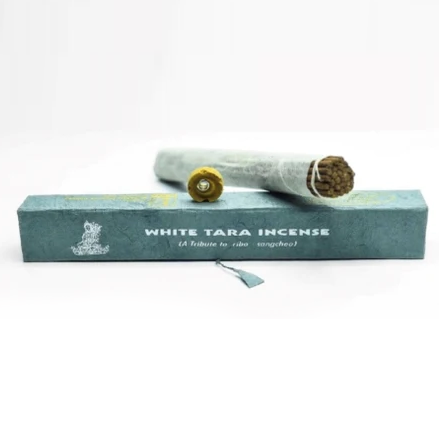 White Tara Incense with Burner