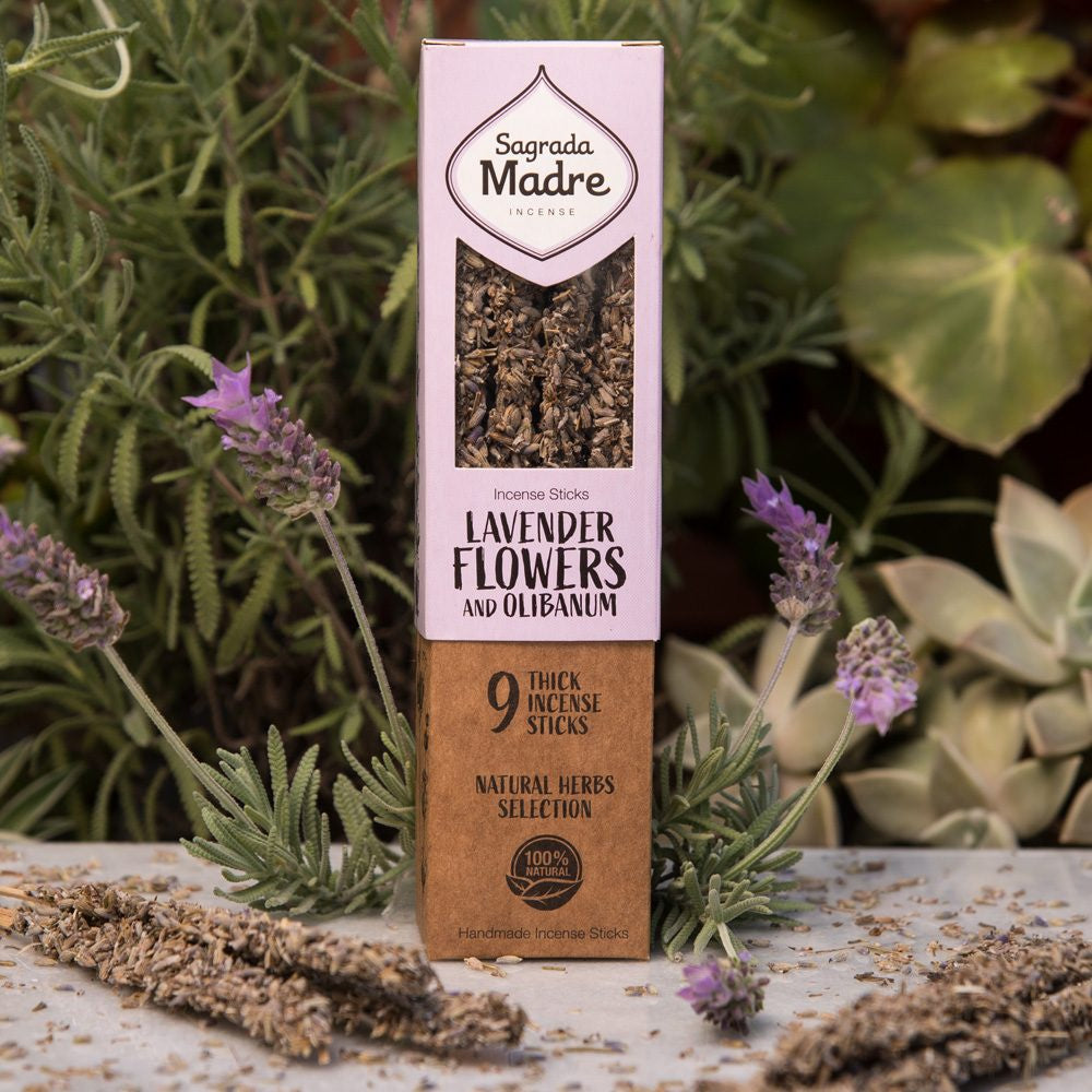 Sagrada Madre Incense Sticks Lavender Flowers and Olibanum