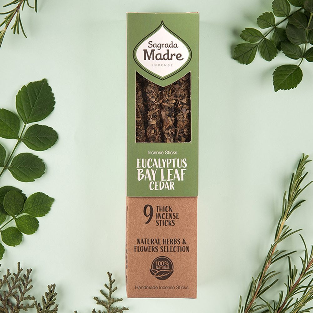 Sagrada Madre Eucalyptus Bayleaf and Cedar Incense Sticks