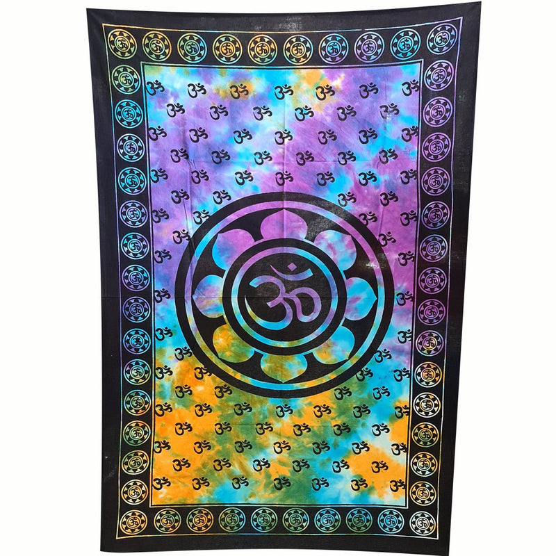 Tapestry Om Lotus Tie Dye 114 cm