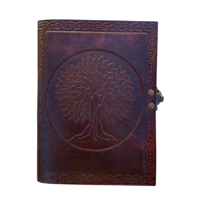Journal Leather Tree of Life Medium 1 Latch | Carpe Diem With Remi