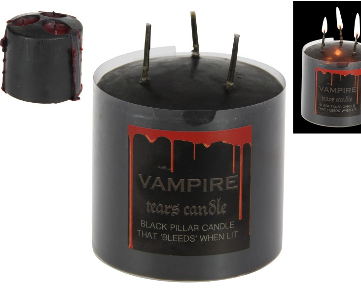 Candle Pillar Vampire Tears 7.5 cm | Carpe Diem With Remi