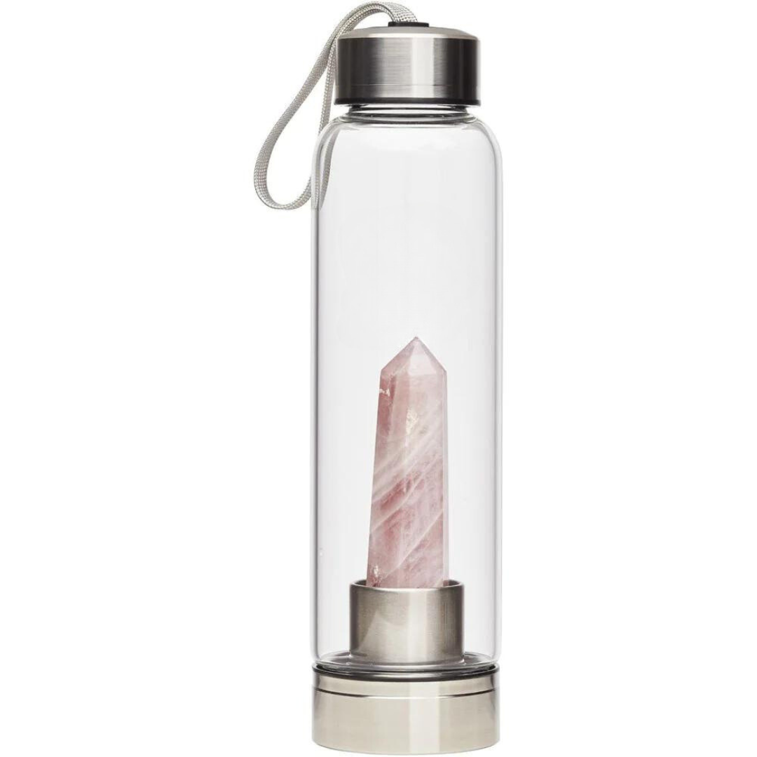 Water Bottle Rose Quartz Generator 500ml