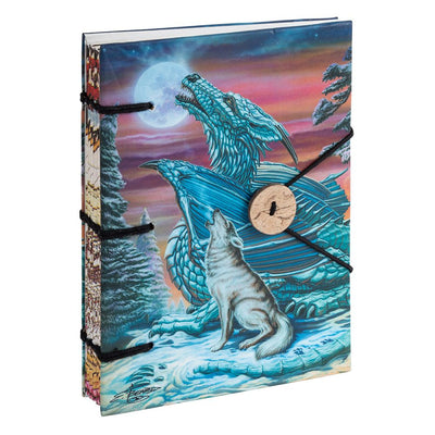 Journal Wolf with Dragon Handcrafted Paper | Carpe Diem With Remi
